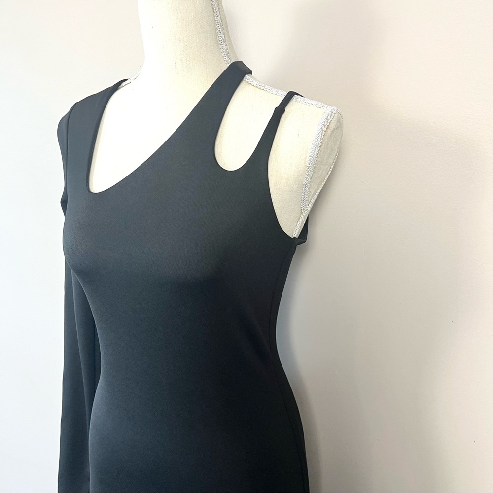 & Other Stories One Shoulder Cutout Long Sleeve Maxi Dress in Black Size 6 - Picture 6 of 15